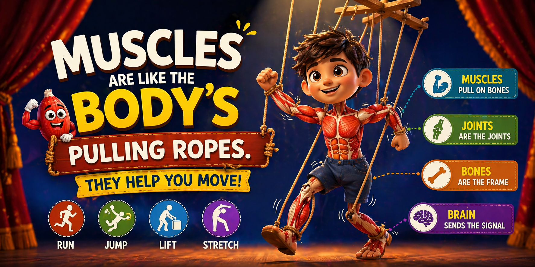 What’s Inside Your Body? 🤯 Muscles & Tissues Explained for Kids (Easy Guide)