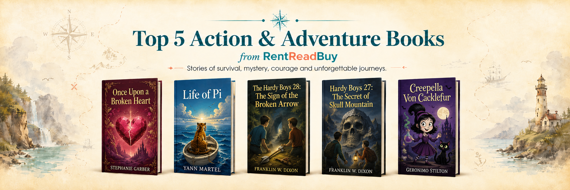 Top 5 Action & Adventure Books from RentReadBuy