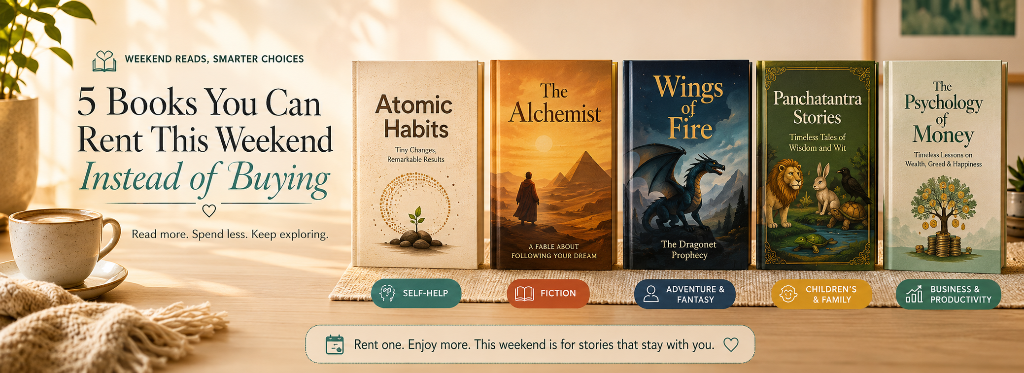 5 Books You Can Rent This Weekend Instead of Buying