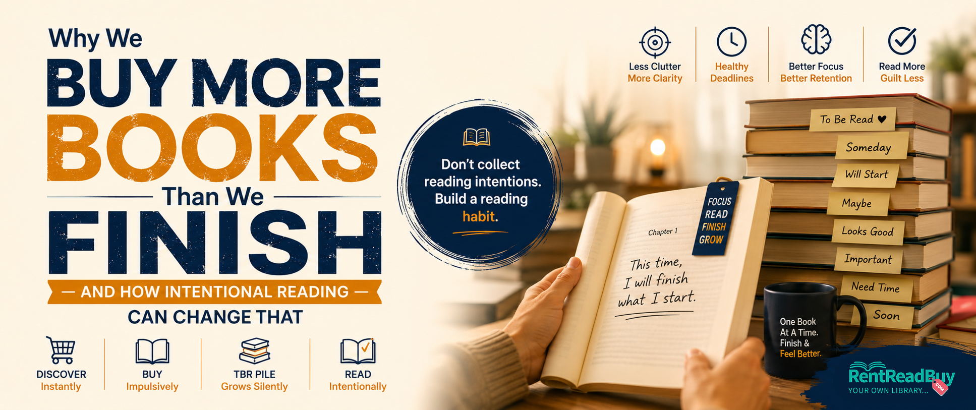 Why We Buy More Books Than We Finish — And How Intentional Reading Can Change That