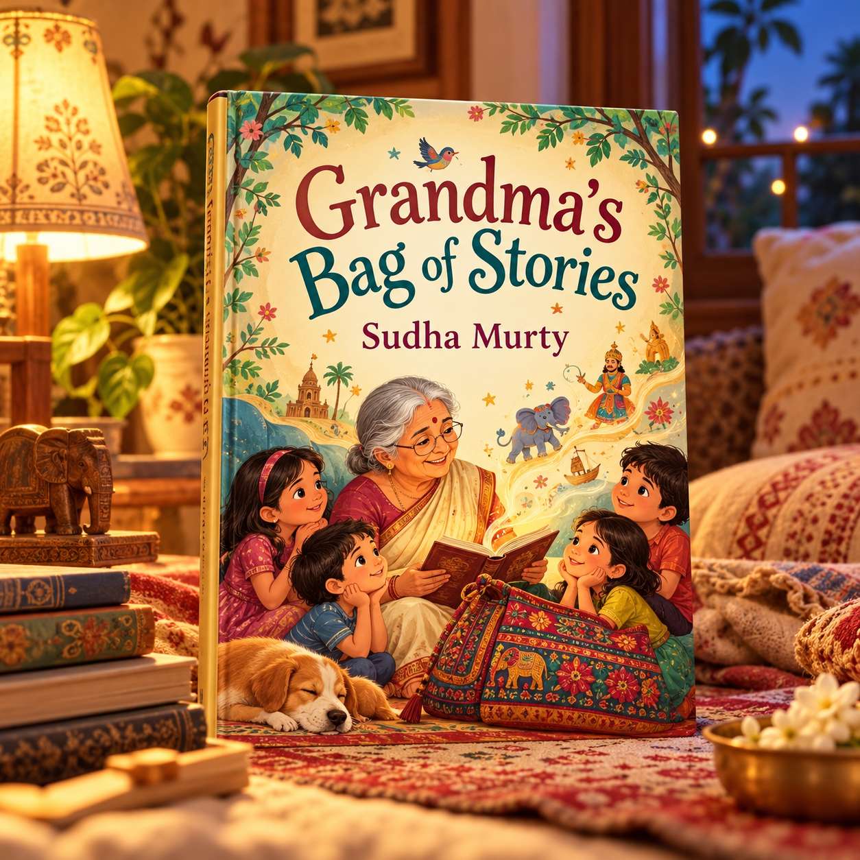 Grandma's Bag of Stories by Sudha Murty की चित्रात्मक बच्चों की पुस्तक प्रस्तुति