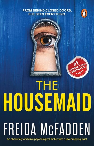 The Housemaid by Freida McFadden original thriller book cover