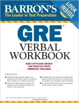 Barrons GRE Verbal Workbook cover