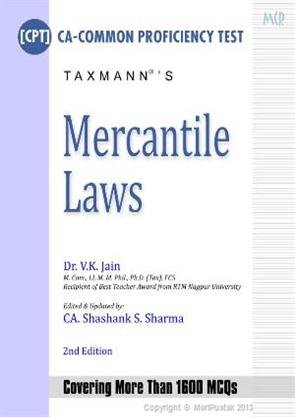 Mercantile Laws (CA CPT) cover