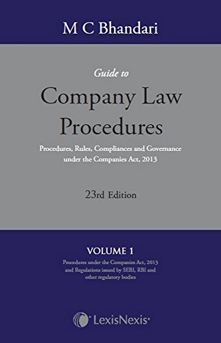 Guide To Company Law Procedures- Procedures, Rules, Compliances And Governance Under The Companies Act, 2013 Set of 4 Vol(23rd Edition) cover