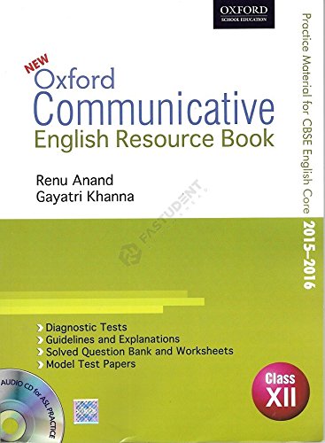 Oxford Communicative English Resource Book Class-12 cover