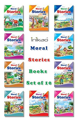 Story Books set of 10 in English with 101 Moral Stories from Inikao cover
