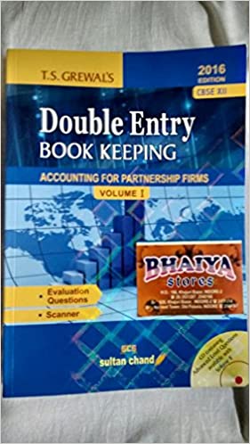 T.S. Grewals Double Entry Book Keeping - CBSE XII ( Accounting for Not-for-Profit Organisations and Companies Vol 1 & 2 ) cover