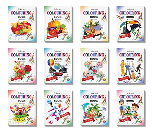 Colouring Books Collections by Inikao (12 Books) cover