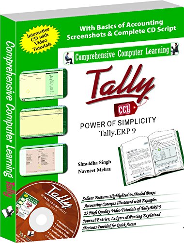 Tally ERP 9 (Power of Simplicity): Software for Business and Accounts cover