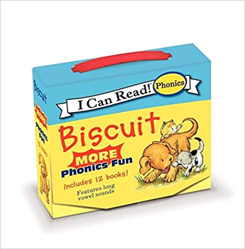 Biscuit: MORE 12-Book Phonics Fun!: Includes 12 Mini-Books Featuring Short and Long Vowel Sounds cover