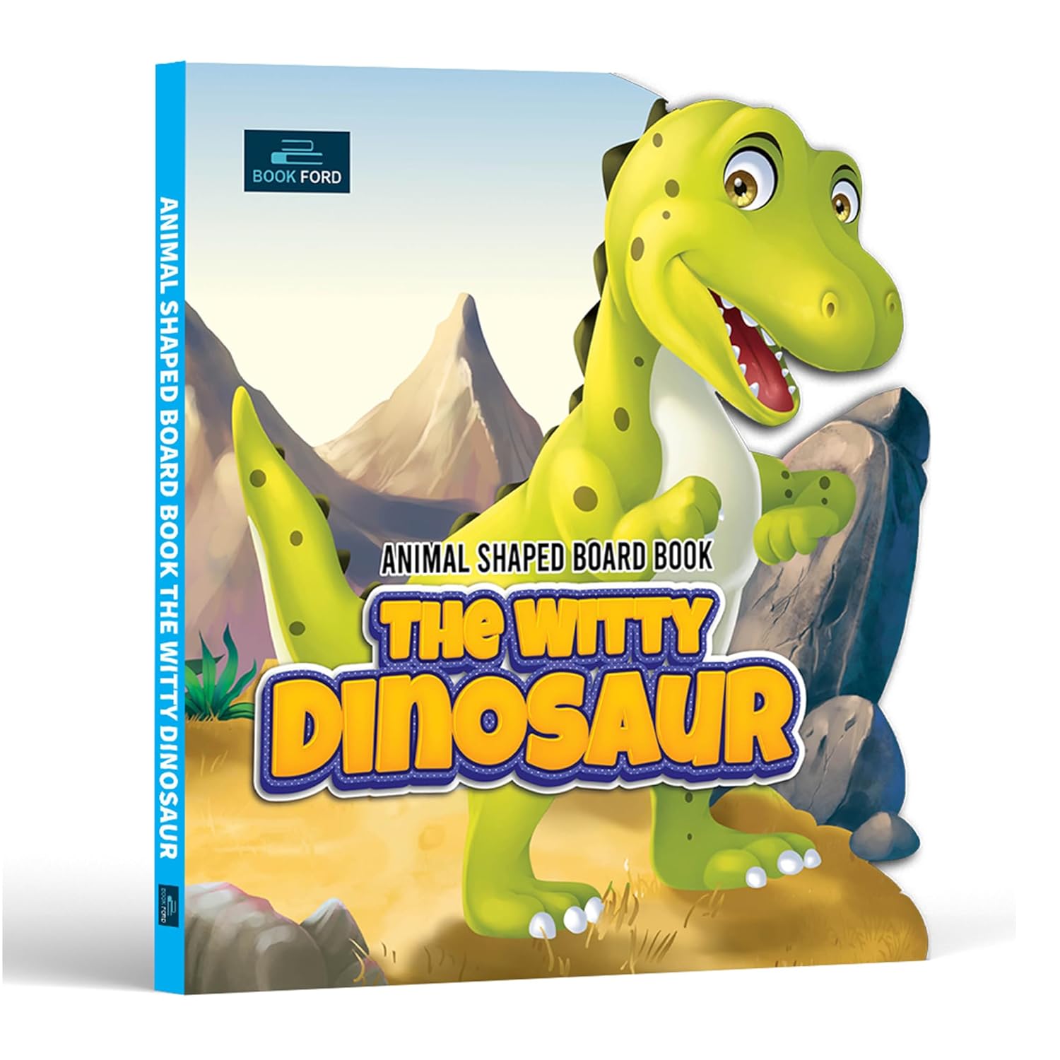 Animal Shaped Story Board Book - The Witty Dinosaur cover
